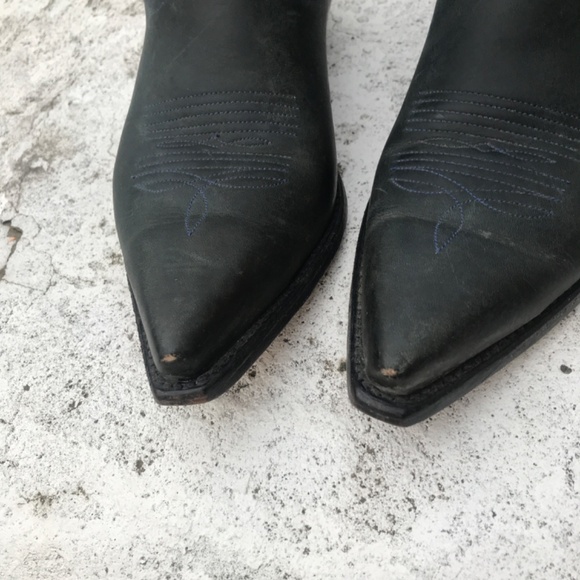 Sandiego Boots western Embroidered Leather Cowboy Boots coastal cowgirl boho - Picture 2 of 5